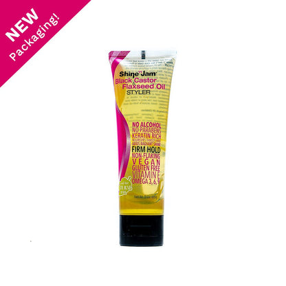 Shine-n-Jam Black Castor &amp; Flaxseed Oil Gel - gtwtoporld.com