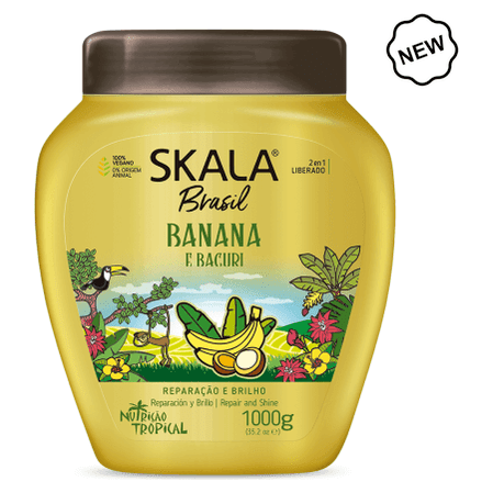 Skala Brasil Banana Conditioning Cream 1000g 2em1 - gtwtoporld.com