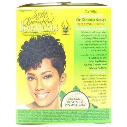 Soft and Beautiful Botanicals No Mix Texturizer Coarse, 2 Applications - gtwtoporld.com