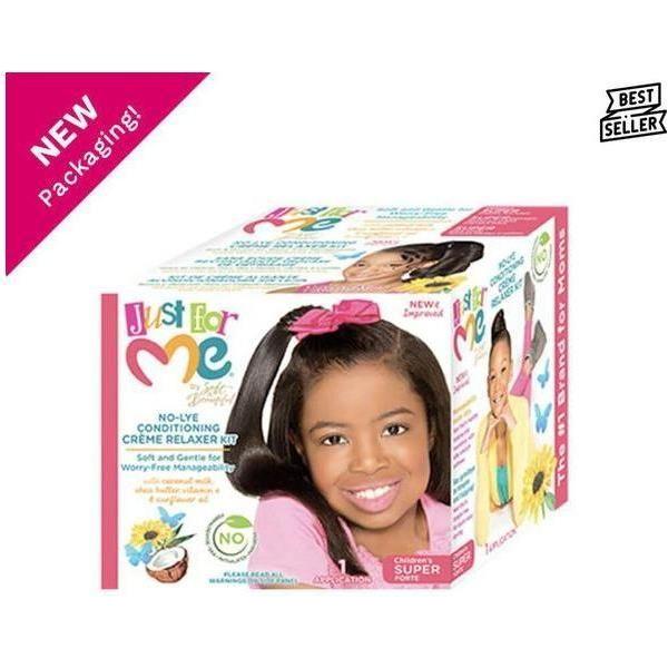 Soft &amp; Beautiful Just For Me! No - Lye Conditioning Creme Relaxer Kit Super - gtwtoporld.com