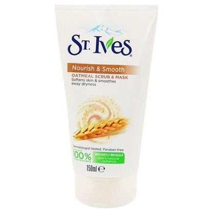 St. Ives Nourish &amp; Smooth Oatmeal Scrub &amp; Mask 150ml - gtwtoporld.com