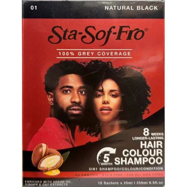 Sta Sof Fro Hair Color Shampoo 25ml x10 sachets - gtwtoporld.com