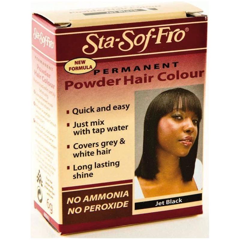Sta - Sof - Fro Powder Hair Dye Jet Black 60063 - gtwtoporld.com
