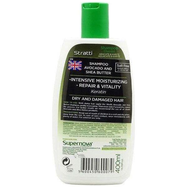 Stratti Avocado &amp; Shea Butter Shampoo 400Ml - gtwtoporld.com