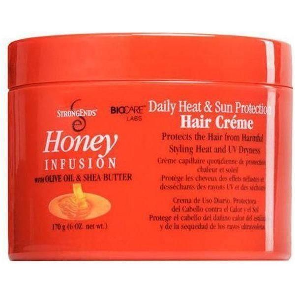 Strong Ends Honey Infustion Daily Heat &amp; Sun Protection Hair Creme 170g - gtwtoporld.com