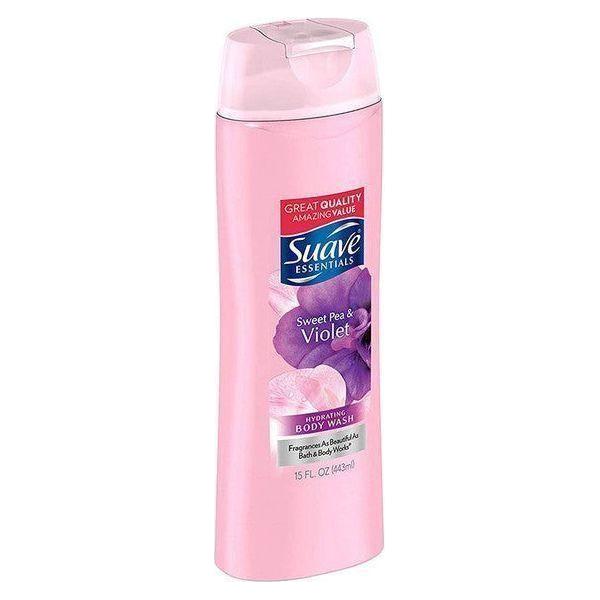 Suave Essentials Sweet Pea &amp; Violet Body Wash 443Ml - gtwtoporld.com
