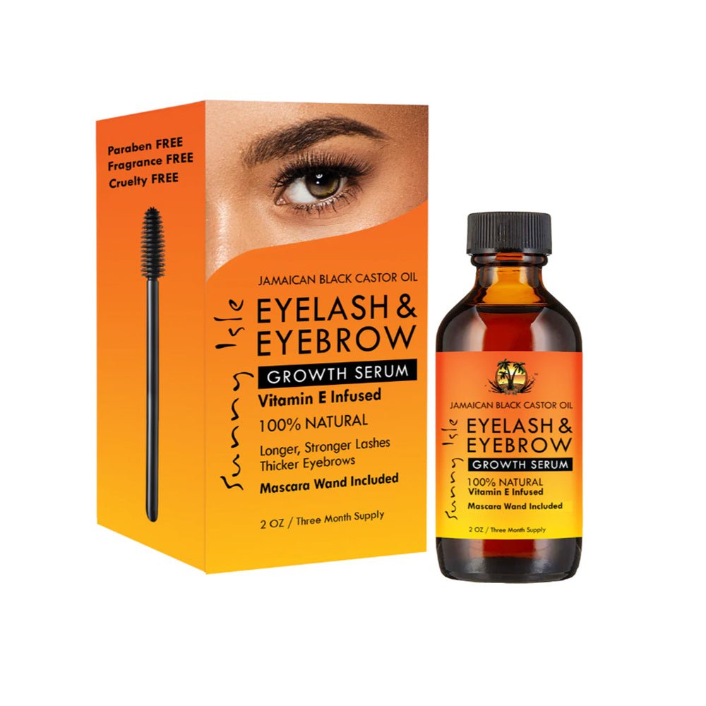 Sunny Isle Jamaican Black Castor Oil Eyelash &amp; Eyebrow Growth Serum 2oz - gtwtoporld.com
