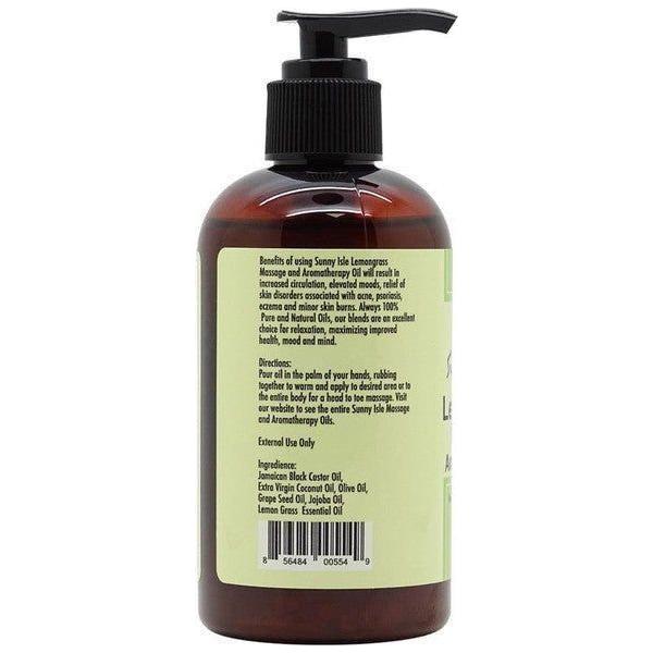 Sunny Isle Lemon Grass Massage and Aromatherapy Oil 236ml - gtwtoporld.com