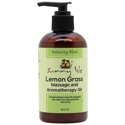 Sunny Isle Lemon Grass Massage and Aromatherapy Oil 236ml - gtwtoporld.com