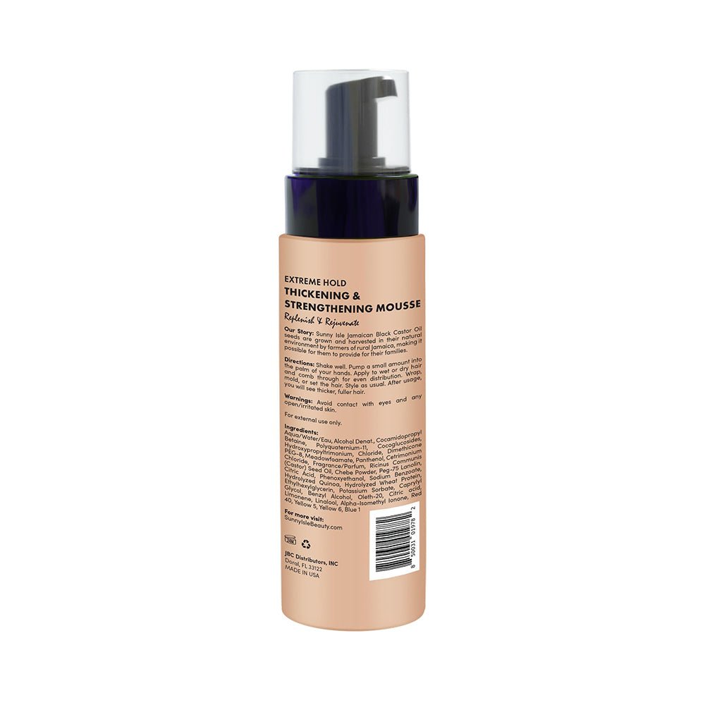 Sunny Isle Pure Chebe Extreme Hold Thickening &amp; Strengthening Mousse 8oz - gtwtoporld.com