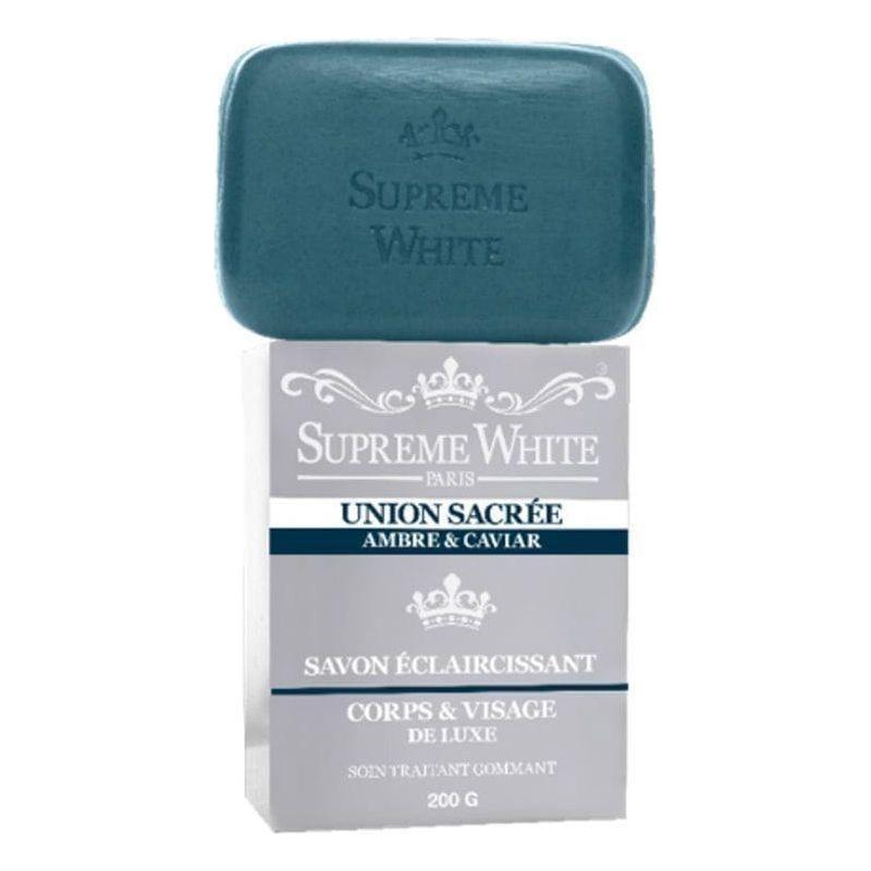 Supreme White Sacred Union Amber &amp; Caviar Toning Soap Face &amp; Body 200g - gtwtoporld.com