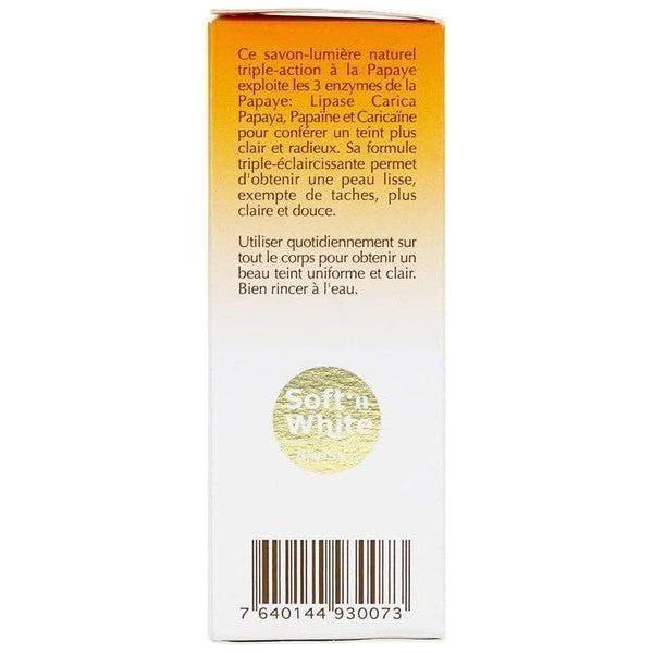 Swiss Soft n White Papaya Lightening Soap 200g - gtwtoporld.com