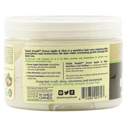 Taliah Waajid Green Apple &amp; Aloe with Coconut Nutrition Curl Definer 355ml - gtwtoporld.com