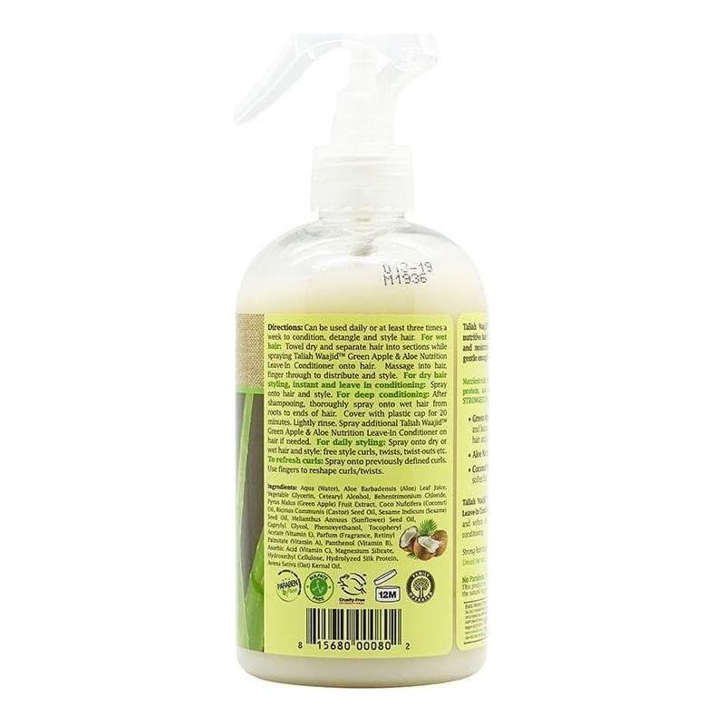 Taliah Waajid Green Apple &amp; Aloe with Coconut Nutrition Leave - in Conditioner 355ml - gtwtoporld.com