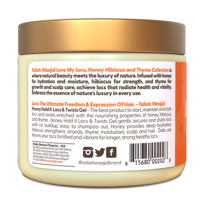 Taliah Waajid Love My Locs Hold It Honey Loc Twist Hold Gel 16oz - gtwtoporld.com