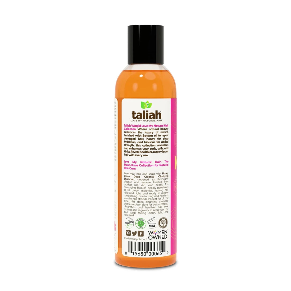 Taliah Waajid Love My Natural Hair Honey Clean Deep Cleanse Clarifying Shampoo 8oz - gtwtoporld.com