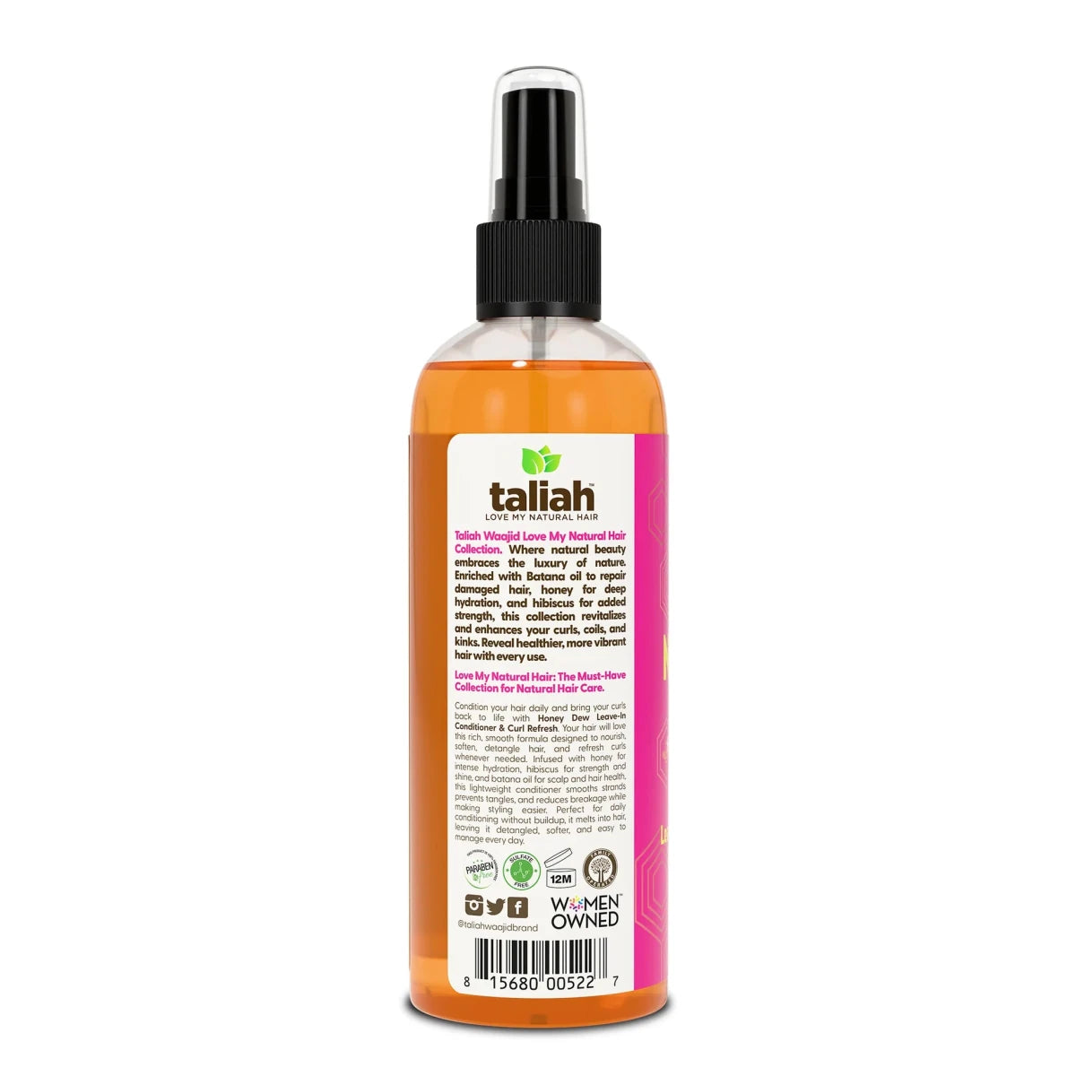 Taliah Waajid Love My Natural Hair Honey Dew Leave It In Conditioner 12oz - gtwtoporld.com