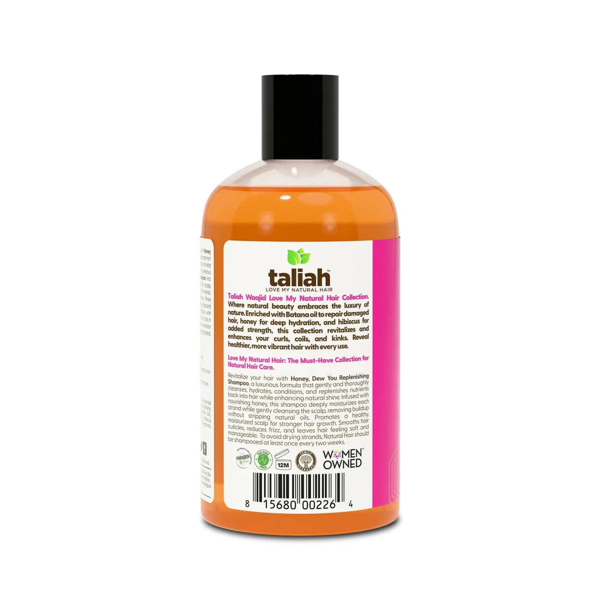 Taliah Waajid Love My Natural Hair Honey Dew You Replenishing Moisture Shampoo 12oz - gtwtoporld.com