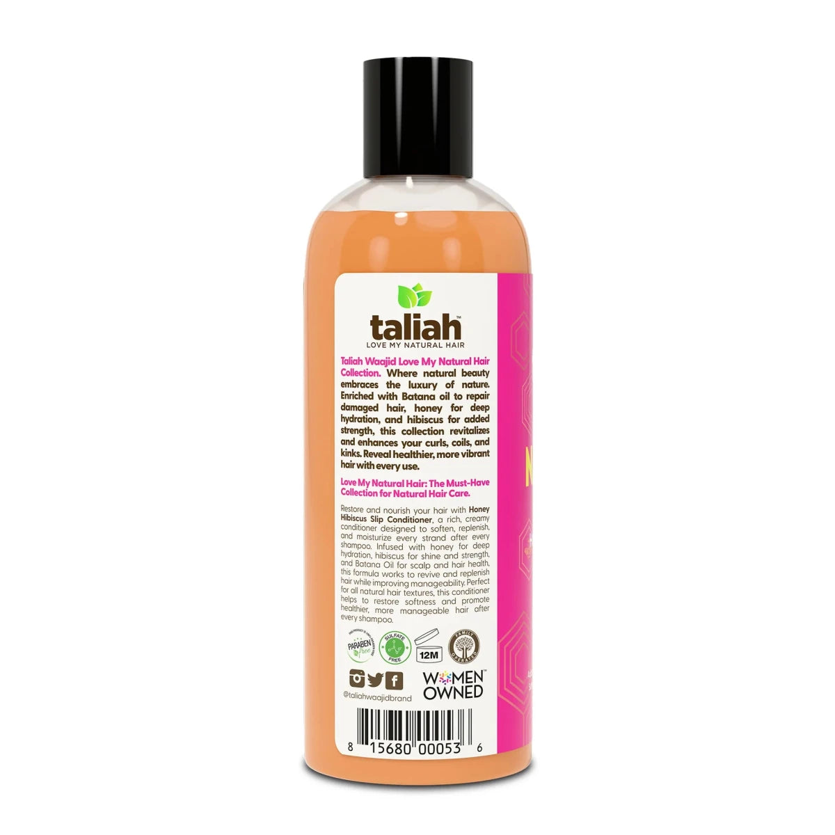 Taliah Waajid Love My Natural Hair Honey Hibiscus Slip Conditioner 12oz - gtwtoporld.com