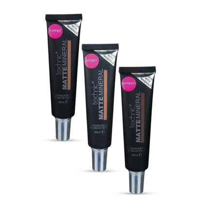 Technic Matte Mineral Foundation Honey/Espresso/Toffee 45ml - gtwtoporld.com