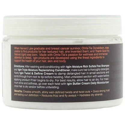 TGIN Twist &amp; Define Cream with Coconut Oil + Vitamin E 340g - gtwtoporld.com