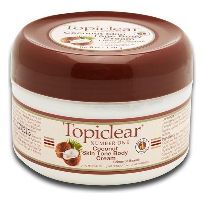 Topiclear Coconut Skin Tone Body Cream 178Ml - gtwtoporld.com