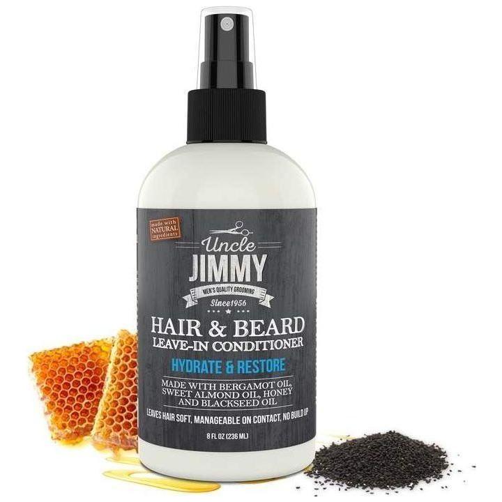 Uncle Jimmy Hair &amp; Beard Leave In Conditioner 236ml - gtwtoporld.com