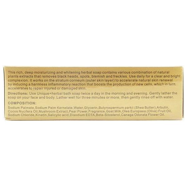 Unique+ Moisturizing and Whitening Herbal Soap 200g - gtwtoporld.com