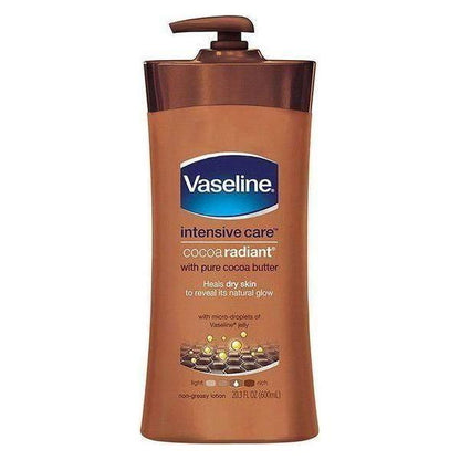 Vaseline Intensive Care Cocoa Radiant with Pure Cocoa Butter 200/295/600ml - gtwtoporld.com