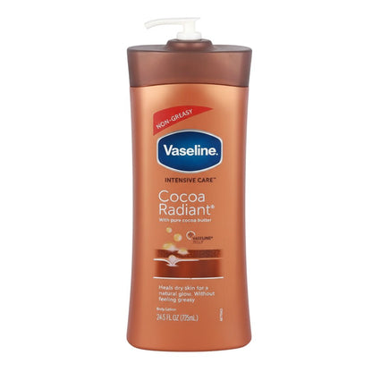 Vaseline Intensive Care Cocoa Radiant with Pure Cocoa Butter Body Lotion - gtwtoporld.com
