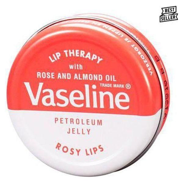 Vaseline Lip Therapy with Rose and Almond Oil, Rosy Lips 20g - gtwtoporld.com