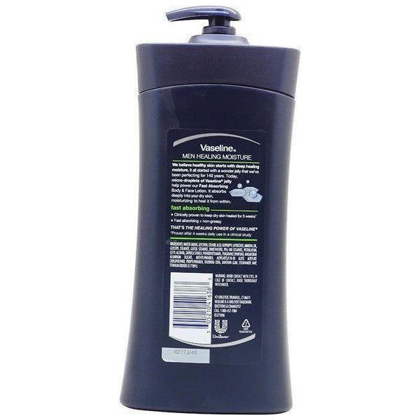 Vaseline Men Healing Moisture Fast Absorbing Heals Dry Skin 600ml - gtwtoporld.com
