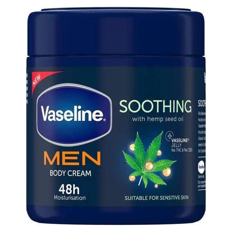 Vaseline Men Soothing Body Cream 400ml - gtwtoporld.com