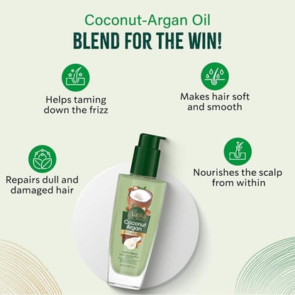 Vatika Naturals Ritual Coconut Argan Hair Oil 100ml - gtwtoporld.com