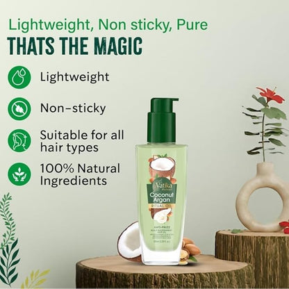 Vatika Naturals Ritual Coconut Argan Hair Oil 100ml - gtwtoporld.com