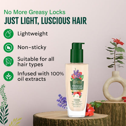 Vatika Naturals Rituals hair OIL Hibiscus Lavender 100ml - gtwtoporld.com