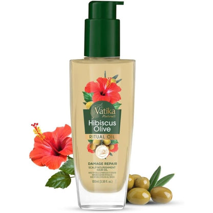 Vatika Naturals Rituals Hibiscus Olive Hair OIL 100ml - gtwtoporld.com