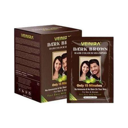 Veinira Hair Color Shampoo 10 Packs of 25ml - gtwtoporld.com