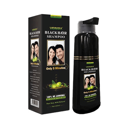 Veinira Hair Colour Shampoo Black/Dark Brown 200ml - gtwtoporld.com