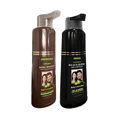 Veinira Hair Colour Shampoo Black/Dark Brown 200ml - gtwtoporld.com