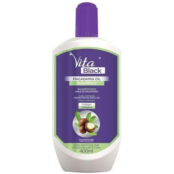 Vita Black Macadamia Oil Shampoo 400Ml - gtwtoporld.com