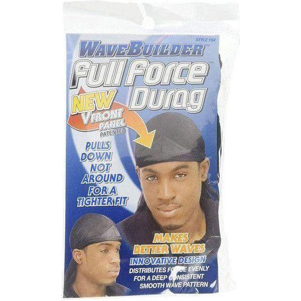 WaveBuilder Full Force Durag - Black - gtwtoporld.com