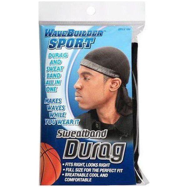 WaveBuilder Sweatband Durag - Black - gtwtoporld.com