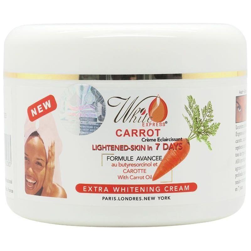 White Express Carrot Lightened Skin in 7 Days Extra Whitening Cream 500ml - gtwtoporld.com