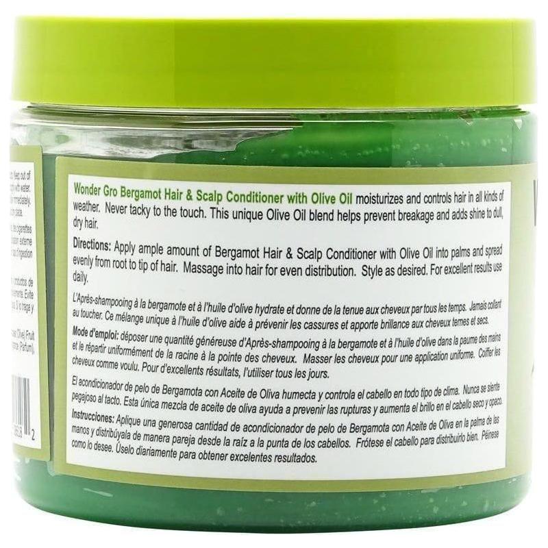 Wonder Gro Bergamot with Olive Oil Hair &amp; Scalp Conditioner 340g - gtwtoporld.com