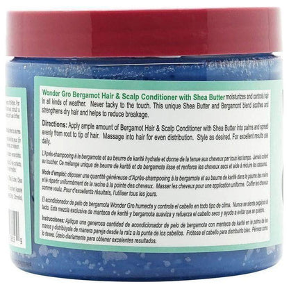 Wonder Gro Bergamot with Shea Butter Hair &amp; Scalp Conditioner 340g - gtwtoporld.com