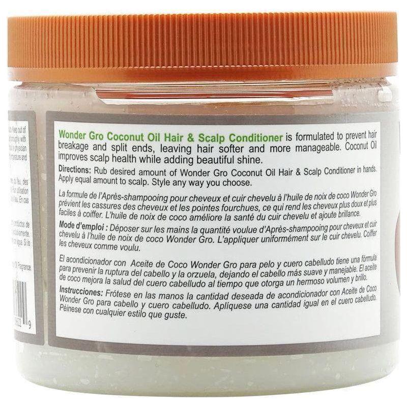 Wonder Gro Coconut Oil Hair &amp; Scalp Conditioner 340g - gtwtoporld.com