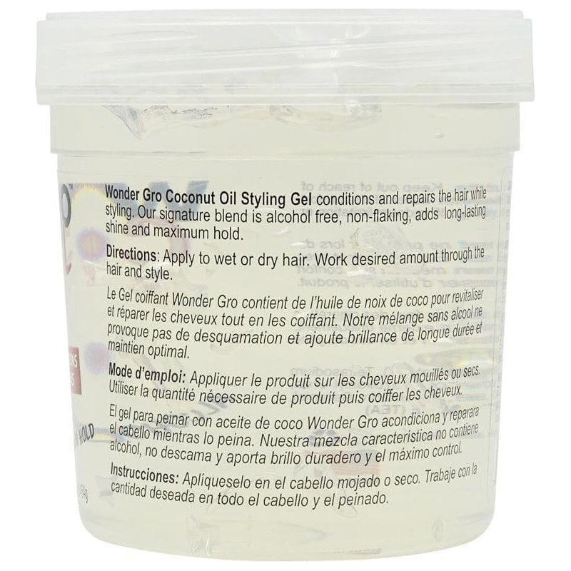 Wonder Gro Coconut Oil Styling Gel 454g - gtwtoporld.com