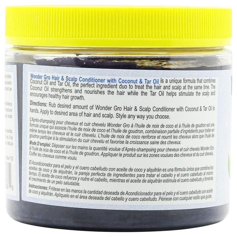 Wonder Gro Hair &amp; Scalp Conditioner with Coconut &amp; Tar Oil 340g - gtwtoporld.com