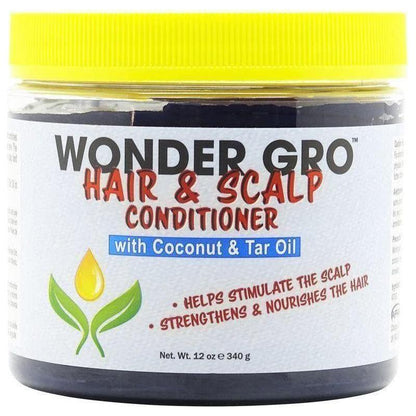 Wonder Gro Hair &amp; Scalp Conditioner with Coconut &amp; Tar Oil 340g - gtwtoporld.com